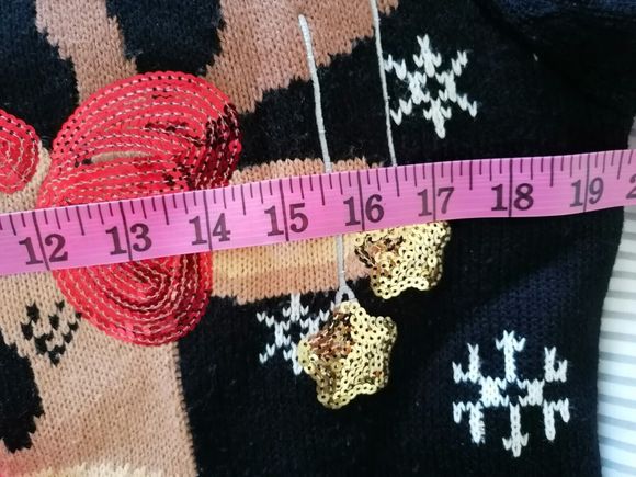 pep and co Womens Christmas Jumper M 12 To 14 Black 38 Inch Bust Reindeer Design - Picture 7 of 8